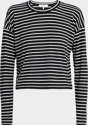 Rag & Bone The Knit Stripe Long-Sleeve Top