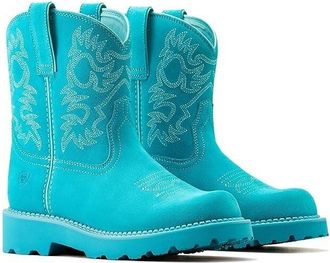 Ariat Ariat Fatbaby Womens Turquoise Leather Round Toe Western Boots RHS5161