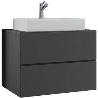 ebuy24 Vcm 2 Pcs Lavabo De Lavabo Lavabo Gabinete Inferior Ancho 80 Cm Muebles De Ba&ntilde;o Conjunto Con Cajones Lendas (roble De Miel)