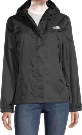 The North Face Antora Shell Fleece Lined Hooded Rain Jacket In Black