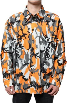 Dolce & Gabbana Camouflage Denim Kraagjas - Heren - Spijkerjassen - Veelkleurig - 2XS - Denim - Jassen