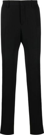 Moschino pressed-crease tailored trousers - men - Virgin Wool/Viscose - 54 - Black
