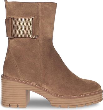 Softwaves Womens Montez Ankle Boot In Cuoio Suede