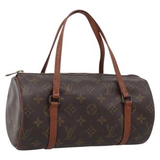 Louis Vuitton Papillon Monogram Canvas Brown Canvas Handbag (Pre-Owned)