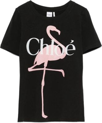 Chlo&eacute; Black Logo T-Shirt