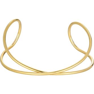 Adornia Tarnish Resistant 18K Gold Plated Cuff Bracelet at Nordstrom Rack