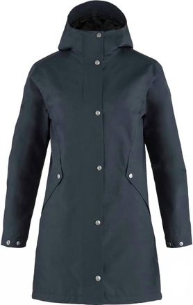 Fj&auml;llr&auml;ven Womens Visby 3-In-1 Jacket In Dark Navy