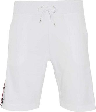 Moschino Heren Vrijetijdsshort met tape-merk (Wit)