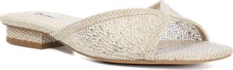 Dune London Naya Crystal Studded Sandal in Gold at Nordstrom, Size 6.5Us