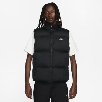 Nike Mens Club Puffer Vest - White/Black Size XXL