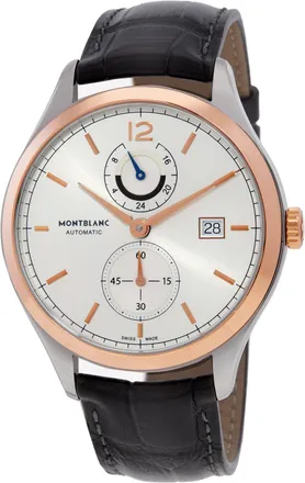 Montblanc Pre-owned MontBlanc Heritage Chronometrie Automatic Day-Night Silver Dial Mens Watch 112541