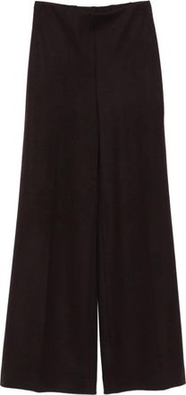 Harris Wharf London Pantaloni in lana a gamba ampia - Viola