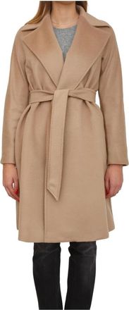 Max Mara Dames, Mantels, Bruin, Maat: XS Leer