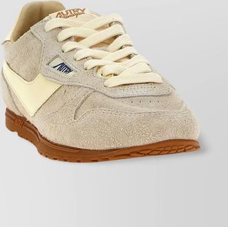 Autry suede whirlwind rubber sole sneakers