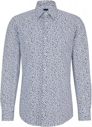 HUGO BOSS Overhemden, Heren, Blauw, XL, Boss - Shirts > Overhemden