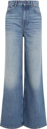 Chlo&eacute; High-rise Wide-leg Jeans - Dames - Loose Fit Jeans - Blauw - W27 - Katoen - Jeans