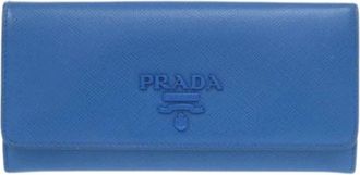 Prada Pre-owned Wallets, female, Blue, Size: ONE SIZE Pre-owned Vintage Wallet