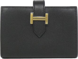Herm&egrave;s Black Wallet (Bi-Fold) (Pre-Owned)
