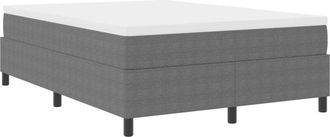 vidaXL Vidaxl - Box Spring Bed Light Grey,White 203 x 140 x 60 cm