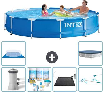 Intex Piscina Con Estructura Redonda - 366x76 Cm - 8-piezas S20468