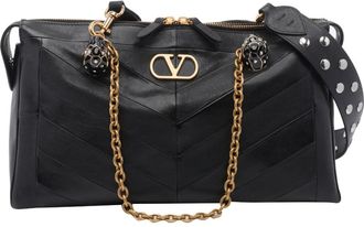 Valentino Medium Valentino Garavani Panthea Chevron Motif Shoulder Bag