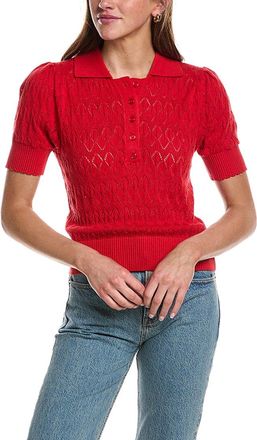 Design History Textured Polo Sweater