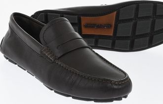 Ermenegildo Zegna Mocassini Penny in Pelle a Tinta Unita Ermenegildo Zegna