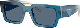 Prada Sunglasses, unisex, Blue, Size: 54 MM Rectangle Sunglasses