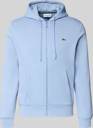 Lacoste Regular Fit Sweatjacke aus Baumwoll-Mix in Bleu, Gr&ouml;&szlig;e XXXL