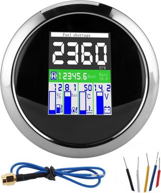 OEM Indicador Multifunci&oacute;n De 85 Mm Con Rpm, Temperatura, Presi&oacute;n De Aceite Y Nivel De Combustible Para Autom&oacute;viles, Motores Fuera De Borda Y Motocicletas