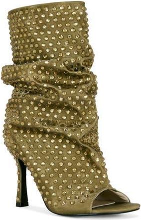 Azalea Wang Rozsi Open Toe Slouch Bootie in Bronze at Nordstrom Rack, Size 6.5