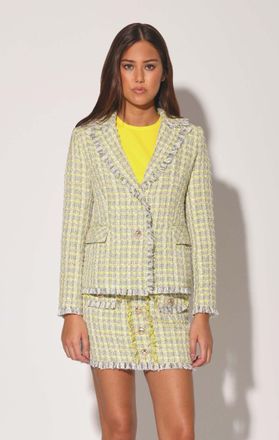 Walter Baker Damon Blazer, Malibu Yellow Tweed