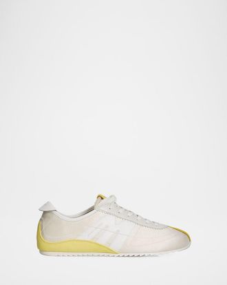 Marc Jacobs The 400 Bleecker Mixed Leather Low-Top Sneakers
