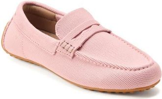 Dearfoams Hazel Stretch Knit Driving Loafer Slipper in Mauve Frost at Nordstrom, Size 10