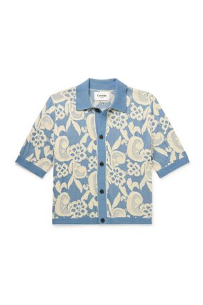 Corridor Jacquard-Knit Organic Pima Cotton Shirt