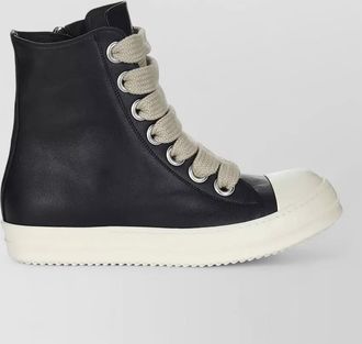 Rick Owens leather high-top sneakers