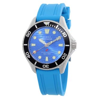 Timex Deep Water Quartz Blue Dial Unisex Watch TW2Y40400