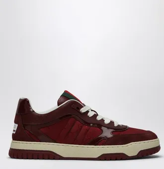 Gucci Re-Web Sneaker in burgundy GG fabric