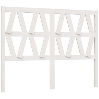vidaXL Testiera per Letto Bianca 146x4x100cm in Legno Massello di Pino vidaXL