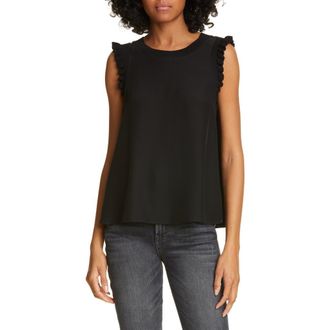 Cinq &agrave; Sept Lenore Silk Blouse in Black at Nordstrom Rack, Size X-Small