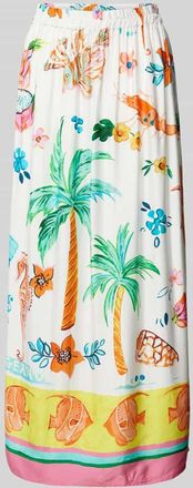 Emily van den Bergh Maxirock mit elastischem Bund in Weiss, Gr&ouml;&szlig;e 40