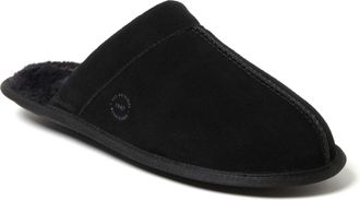 Dearfoams Mens Kirk Genuine Suede Scuff House Slipper