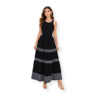HUGO BOSS Dames, Jurken, Zwart, Maat: XL Katoen