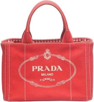 Prada Pre-owned Handbags, female, Red, Size: ONE SIZE Pre-owned Vintage Handbag