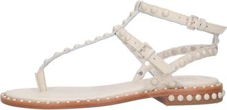 Ash Platte leren teenslippers - Dames - Sandalen - Beige - 36 EU - Leer - Schoenen