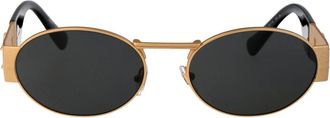 Versace Stijlvolle zonnebril 0Ve 2264 - Heren - Zonnebrillen - Geel - 56 MM - Accessoires