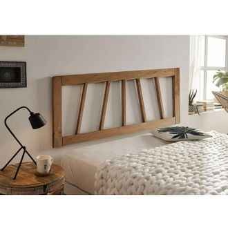 HOGAR 24 Karen-cabecero Madera Maciza Natural Acabado Encerado. Medidas: 155 x 60 x 3 Cm