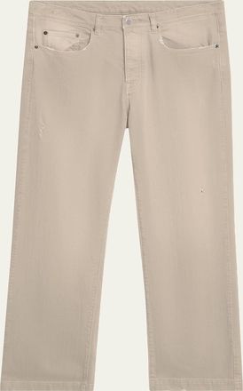 Massimo Alba Mens Cotton Bull Straight Leg Five-Pocket Pants