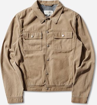 Maison Margiela Men s Denim Trucker Jacket Sand