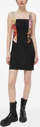 Desigual Abito corto con scollo quadrato - Nero